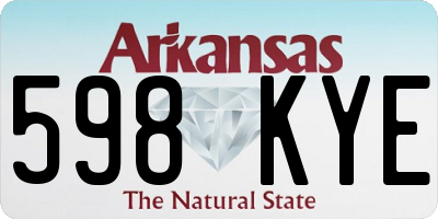 AR license plate 598KYE