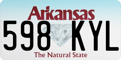 AR license plate 598KYL