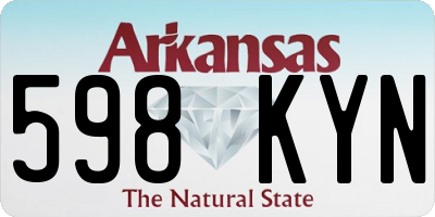 AR license plate 598KYN