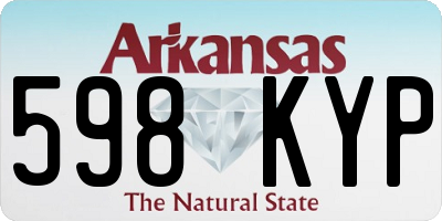 AR license plate 598KYP