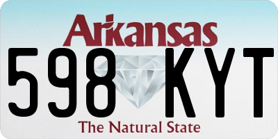 AR license plate 598KYT