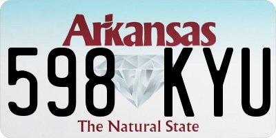 AR license plate 598KYU