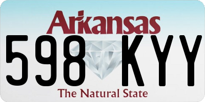 AR license plate 598KYY