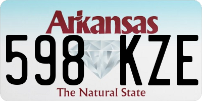 AR license plate 598KZE