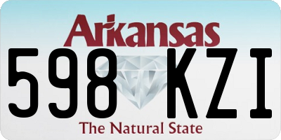 AR license plate 598KZI