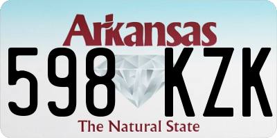 AR license plate 598KZK