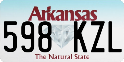 AR license plate 598KZL