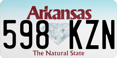 AR license plate 598KZN