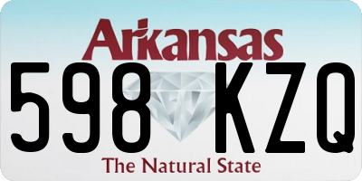 AR license plate 598KZQ