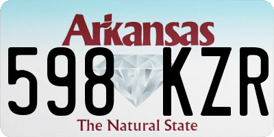 AR license plate 598KZR