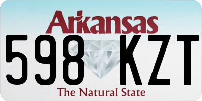 AR license plate 598KZT