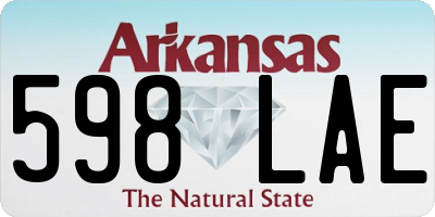 AR license plate 598LAE