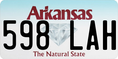 AR license plate 598LAH
