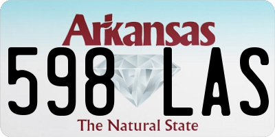 AR license plate 598LAS