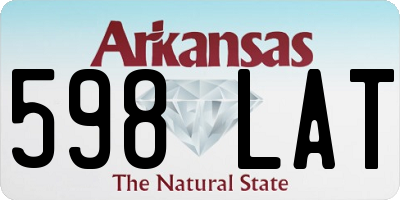 AR license plate 598LAT