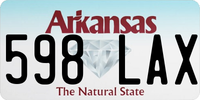 AR license plate 598LAX