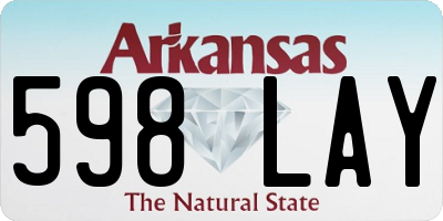 AR license plate 598LAY