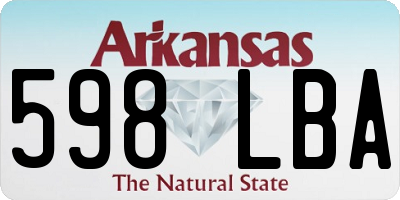AR license plate 598LBA