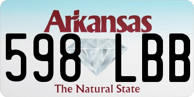 AR license plate 598LBB