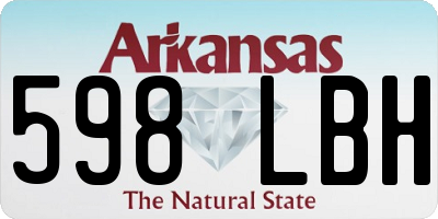 AR license plate 598LBH