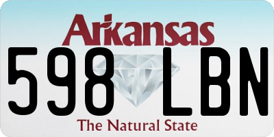 AR license plate 598LBN