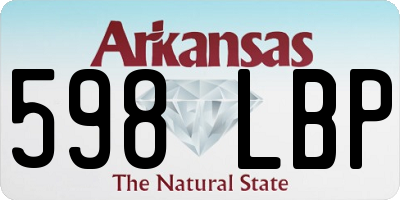 AR license plate 598LBP