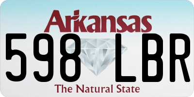 AR license plate 598LBR