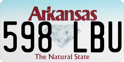 AR license plate 598LBU