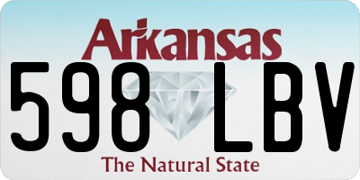AR license plate 598LBV