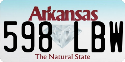 AR license plate 598LBW