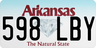 AR license plate 598LBY