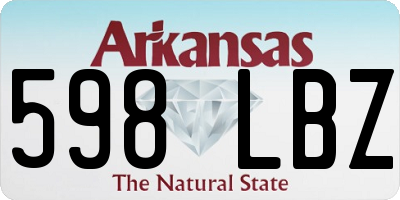 AR license plate 598LBZ