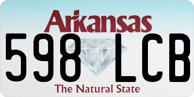 AR license plate 598LCB