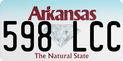 AR license plate 598LCC