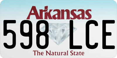 AR license plate 598LCE
