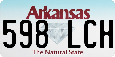 AR license plate 598LCH