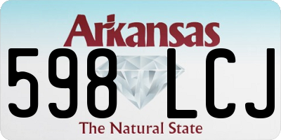 AR license plate 598LCJ
