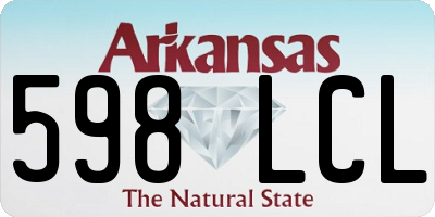AR license plate 598LCL