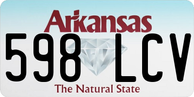AR license plate 598LCV
