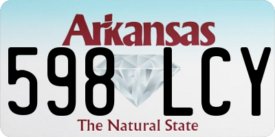 AR license plate 598LCY