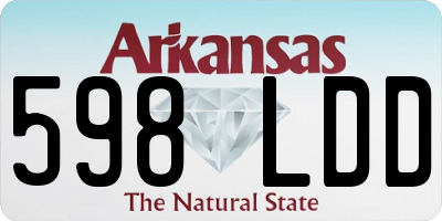 AR license plate 598LDD