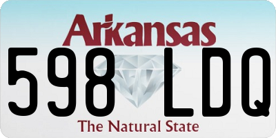 AR license plate 598LDQ