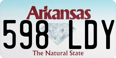 AR license plate 598LDY