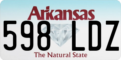 AR license plate 598LDZ