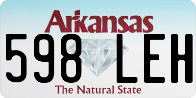 AR license plate 598LEH