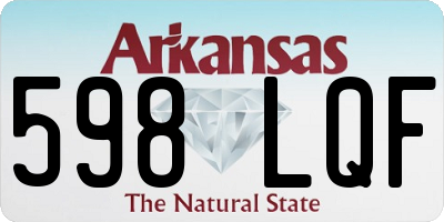 AR license plate 598LQF