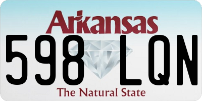 AR license plate 598LQN