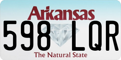 AR license plate 598LQR