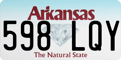 AR license plate 598LQY