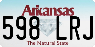 AR license plate 598LRJ